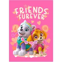 Bellatio Fleece deken Paw Patrol roze 150 x 100 cm - meisjes - fleece plaid