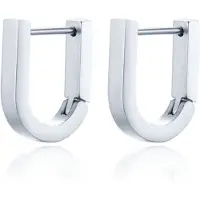 LGT JWLS Heren Oorbellen Geometric shape 1 - Zilver