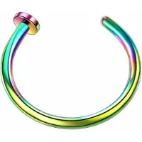Charme Bijoux Neppiercing neus multi kleur spijker 1 cm -