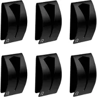 QUVIO Handdoekenhouder zelfklevend rvs - set van 6