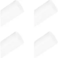 QUVIO Houten wand haakje wit s set van 4