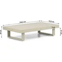 Lifestyle Garden Furniture Lifestyle Lorenzo loungetafel 130 x 73,5 cm