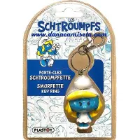 Plastoy De smurfen - Chibi sleutelhanger smurfen - 6 cm - kunststof -