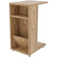 Chic Home Collection Bijzettafel Filinta | spaanplaat naturel 30x40x63 cm bijzettafels | NADUVI