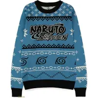 Naruto - Anime kersttrui - Shippuden - Logo - M tot XXL - voor Mannen - meerkleurig - Maat M