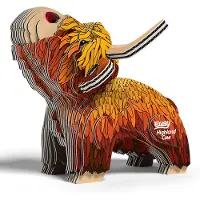 Eugy 3D Puzzel - Hoogland Koe - Boerderijdieren - Duurzaam - Verzamel Ze Allemaal - 6 Jaar