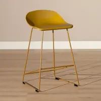 Bronx Scandinavische Barkruk Ellen geel 66cm