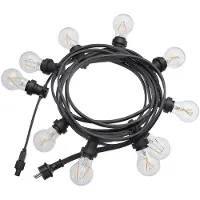 PR Home lichtketting voor buiten Bright, helder / zwart, 720 cm Bright, zwart, Kunststof