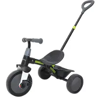 Sunny Driewieler met Afneembare Duwstang Zwart