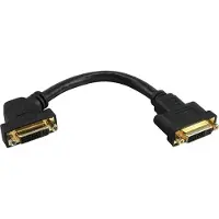 InLine DVI-D / DVI-I Dual Link koppelstuk / inbouw - verguld - 0,20 meter