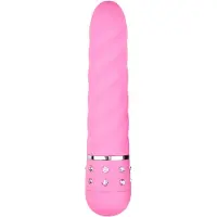 EasyToys - Mini Vibe Collection Diamond - vibrator staaf getwist - siliconen pink