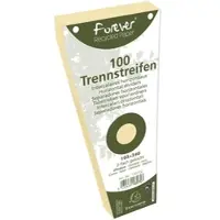 Exacompta FOREVER Pak van 100 trapezium tabstroken met perforatie 180g - 105x240mm - Ivoor - 13575E