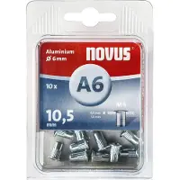 Novus Blindnietmutter (Ø x L) 6 mm x