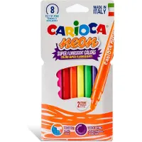 Carioca Neon viltstift Fijn/medium Meerkleurig 8 stuk(s)
