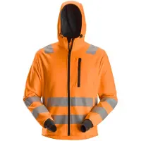 Snickers Workwear 8039 AllroundWork High-Vis Hoodie met rits Klasse 2/3 High-Vis Oranje maat XS heren
