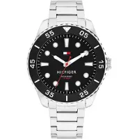 Tommy Hilfiger Analoog horloge 'OCEANIC' rood / zwart / zilver