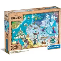 Clementoni Disney Frozen Legpuzzel - Disney Puzzel 1000 stukjes - 70 x 50 cm - Voor Volwassenen en Kinderen vanaf 14 jaar