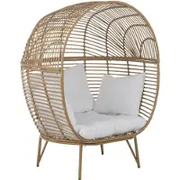 J-Line loungestoel ovaal staal 115x110x148cm