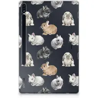 B2Ctelecom Back Case voor Samsung Galaxy Tab S7 Plus | S8 Plus Konijntjes