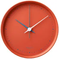 Georg Jensen Koppel Wandklok 22 Cm Rood - Wandklokken Glas Red - 10020458