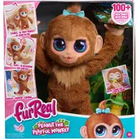 Furreal Peanut the playful Monkey - Interactieve pluchen Knuffelaap