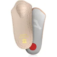 Springyard Sensus Mini Leather - inlegzolen leer - steunzolen met voetboog ondersteuning - maat 45 - 1 paar