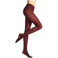 Falke Pure Matt eenkleurig materiaal ondoorzichtig 50 DEN panty dames rood - maat XL
