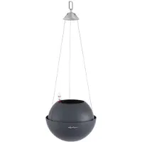 Lechuza BOLA color 23 - Plantenbak - met uitneembare binnenbak - met bewateringssysteem - ALL-IN-ONE set met LECHUZA-PON - Leisteengrijs