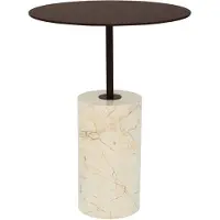 Urban Nature Culture Bijzettafel Macy B Beige Brown Ø36