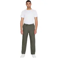 KnowledgeCotton Apparel Broek Men Fig Loose Linen Burned Olive-L