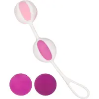 Fun Toys Geisha Ballen 2 - verstelbare set (roze-wit)