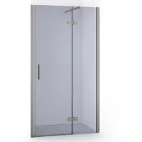 Maxaro Diamond Douchedeur 90 cm Rookglas Draaideur met Rvs Frame | Douchedeur | Draaideur Douche | Glazen Douchedeur