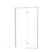 Maxaro Amber Douchedeur | 120 cm Rvs Helder glas Draaideur | Douchedeur glas | Glazen Douchedeur | Nisdeur Douche