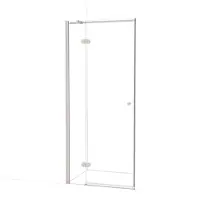 Maxaro Amber Douchedeur | 80 cm Rvs Helder glas Draaideur | Douchedeur glas | Glazen Douchedeur | Nisdeur Douchewand