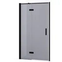 Maxaro Diamond Douchedeur | 100 cm Mat zwart Rookglas Draaideur | Douchedeur | Douchedeur Draaibaar | Douchedeur op maat