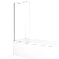 Maxaro Diamond Badwand 70cm Chroom Helder Glas | Badwand | Badwand Glas | Badscherm | Glazen Badwand