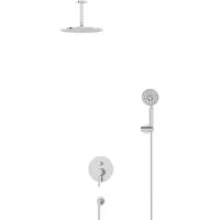 Maxaro Radius Regendouche Inbouw | Chroom 25 cm Regendouche Eéngreeps