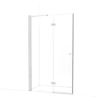 Maxaro Amber Douchedeur | 120 cm Chroom Helder glas Draaideur | Douchedeur glas | Glazen Douchedeur | Nisdeur Douche