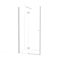 Maxaro Amber Douchedeur | 90 cm Rvs Helder glas Draaideur | Douchedeur glas | Glazen Douchedeur | Nisdeur Douchewand