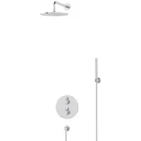 Maxaro Radius Regendouche Inbouw | Chroom 25 cm Regendouche Thermostatisch