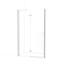 Maxaro Amber Douchedeur | 125 cm Chroom Helder glas Draaideur | Douchedeur glas | Glazen Douchedeur | Nisdeur Douche