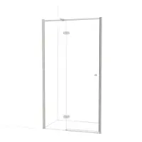 Maxaro Amber Douchedeur 110 cm Rvs Helder glas Draaideur | Douchedeur glas | Glazen Douchedeur | Nisdeur Douche