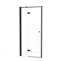 Maxaro Amber Douchedeur | 95 cm Mat zwart Helder glas Draaideur | Douchedeur glas | Glazen Douchedeur | Nisdeur Douchewand
