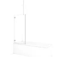 Maxaro Diamond Badwand 70cm Chroom Helder Glas | Badwand | Badwand Glas | Badscherm | Glazen Badwand