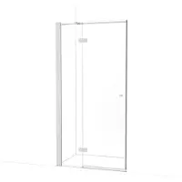 Maxaro Amber Douchedeur | 100 cm Chroom Helder glas Draaideur | Douchedeur glas | Glazen Douchedeur | Nisdeur Douche