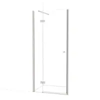Maxaro Amber Douchedeur 80 cm Rvs Helder glas Draaideur | Douchedeur glas | Glazen Douchedeur | Nisdeur Douchewand