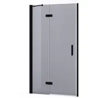 Maxaro Diamond Douchedeur | 100 cm Mat zwart Rookglas Draaideur | Douchedeur | Douchedeur Draaibaar | Douchedeur op maat