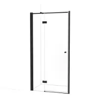 Maxaro Amber Douchedeur 105cm Mat Zwart Helder Glas Draaideur | Douchedeur glas | Glazen Douchedeur | Nisdeur Douche