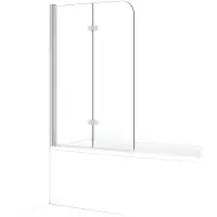 Maxaro Diamond Badwand 100cm Chroom Helder Glas 8mm veiligheidsglas| Badwand | Badwand Glas | Badscherm | Glazen Badwand