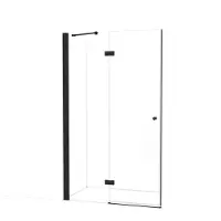 Maxaro Amber Douchedeur 120cm Mat Zwart Helder Glas Draaideur | Douchedeur glas | Glazen Douchedeur | Nisdeur Douche